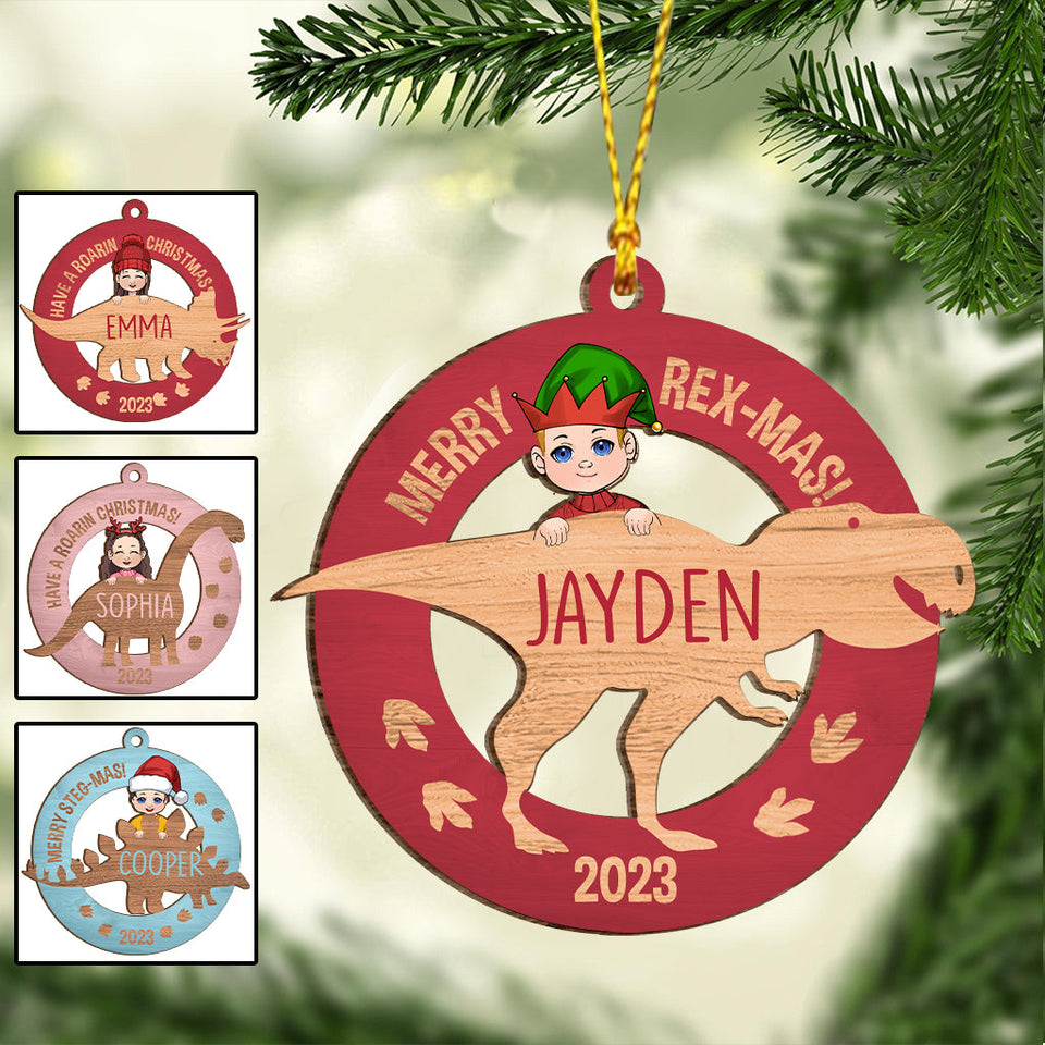 Baby Dino - Personalized Kid Ornament