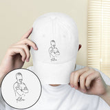 Custom Photo - Personalized Uncle Embroidered Classic Cap