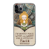 I'm Mostly Peace - Personalized Yoga Phone Case