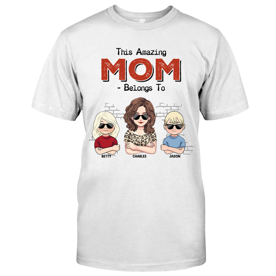 This Amazing Dad Belongs To - Gift for dad, dad, grandpa - Personalized T-shirt And Hoodie