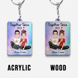 Together Since - Personalized Couple Keychain