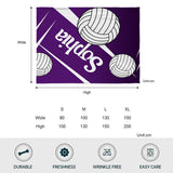 Volleyball Girl - Personalized Volleyball Blanket