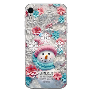 Grandkids Are Like Snowflakes - Gift for grandma - Personalized Phone Case