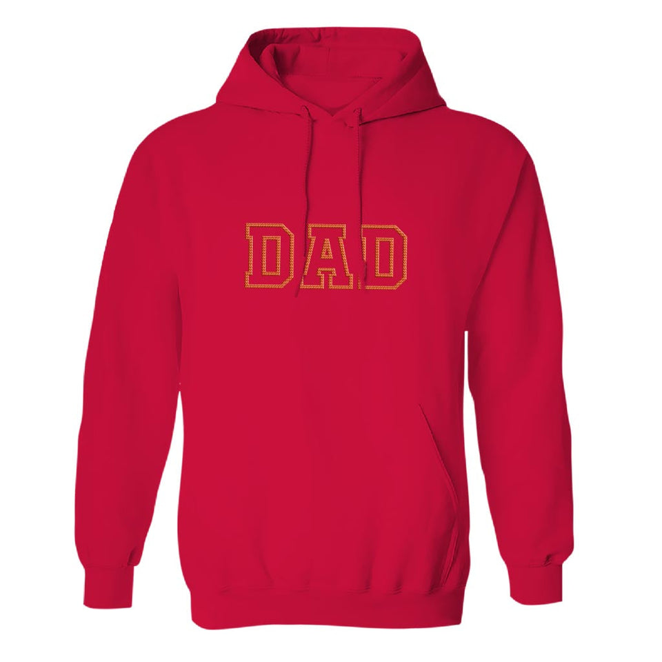 Custom Name - Personalized Father Embroidered Hoodie