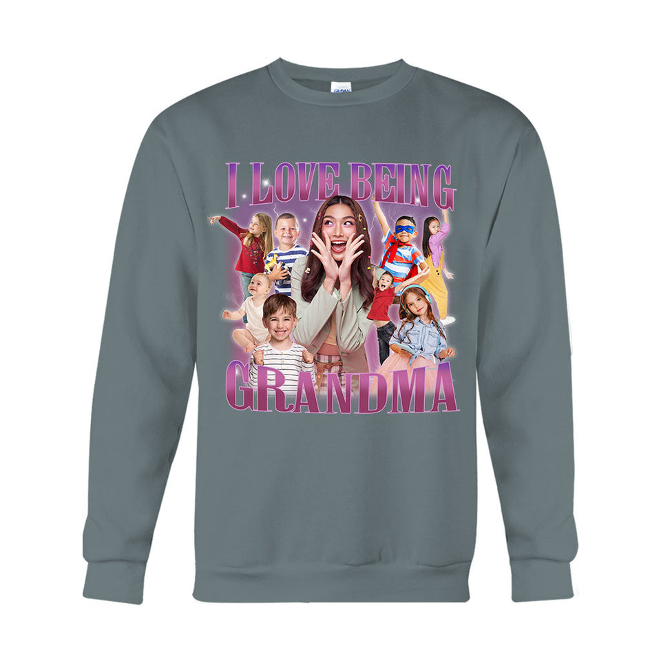 I Love Being Grandma/ Nana/ Mimi/ Gigi... - Personalized Grandma T-shirt And Hoodie