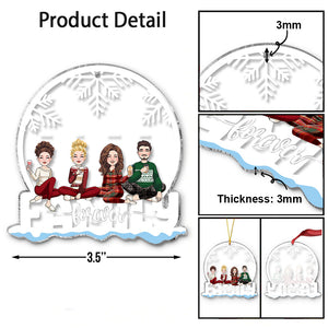 Sibling Forever - Personalized Sibling Transparent Ornament