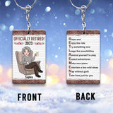Relax And Enjoy The Ride - Personalized Retired Keychain