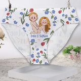 Roses Are Red Violets Are Blue - Personalized Couple Women Briefs
