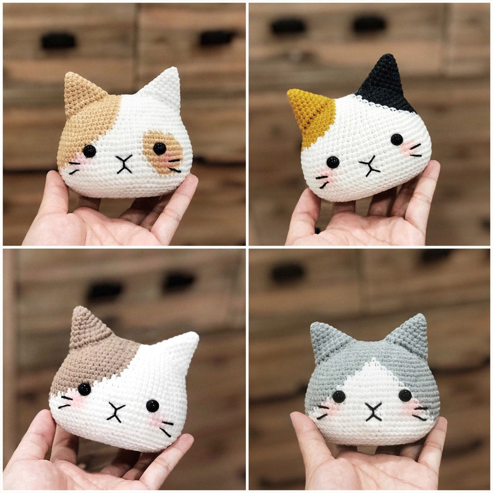 Crochet Cat Amigurumi - Gift for cat lovers - Personalized Hand Knitted Doll