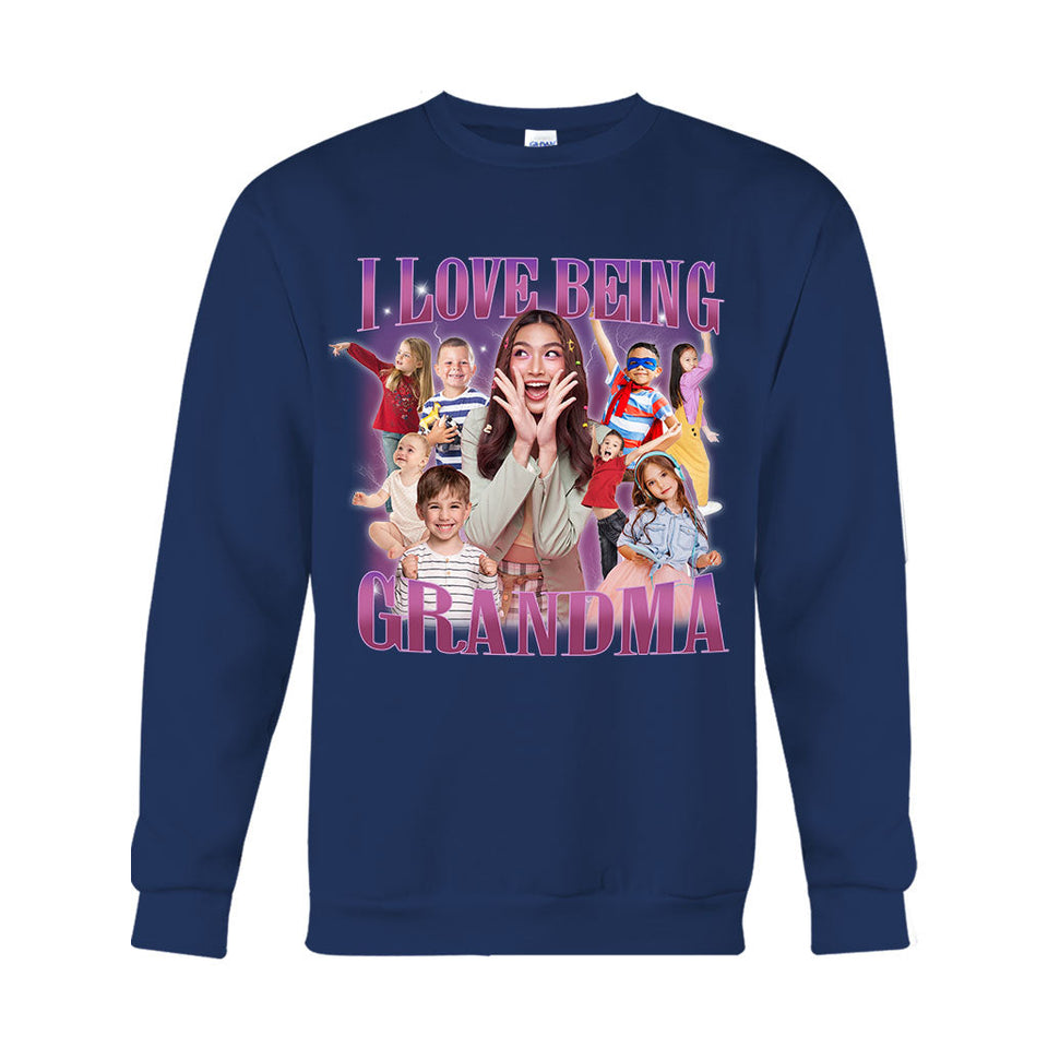 I Love Being Grandma/ Nana/ Mimi/ Gigi... - Personalized Grandma T-shirt And Hoodie