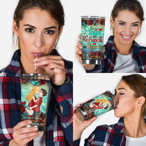 I Met You. I Liked You. I Love You. I'm Keeping You. Forever Yours - gift for husband, wife, boyfriend, girlfriend - Personalized Tumbler