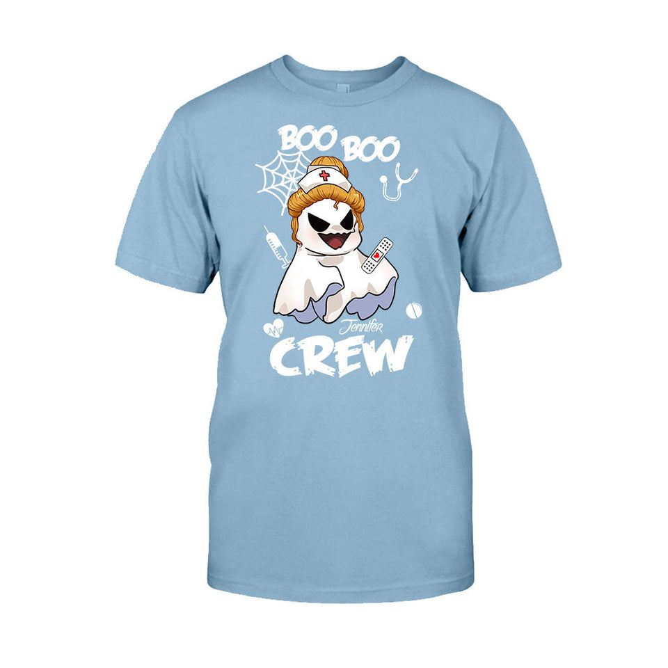 Boo Boo Crew - Personalized Nurse T-shirt And Hoodie