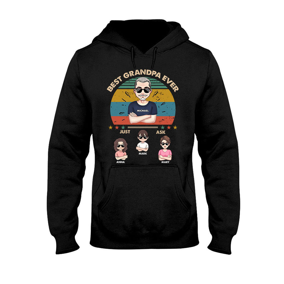 Best Dad Ever - Gift for dad, dad, mom, grandpa, grandma, grandpa - Personalized T-shirt And Hoodie
