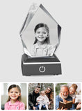 Custom Photo - Personalized Daughter Laser Engraving 3D Iceberg Shaped Crystal Lamp