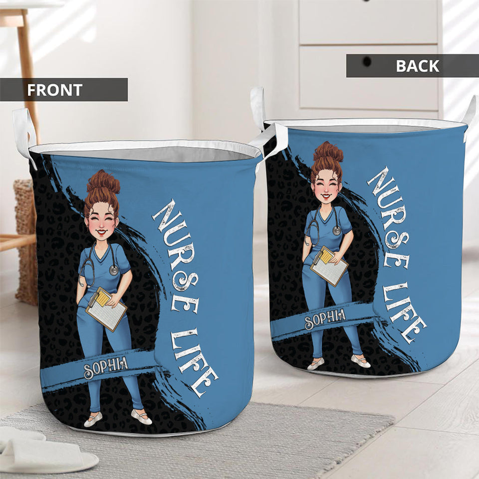 The Nurse Life - Nurse gift for mom, her, wife, girlfriend, friend - Personalized Storage Basket