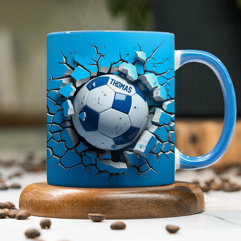 A Great Soccer - Personalized Soccer Accent Mug