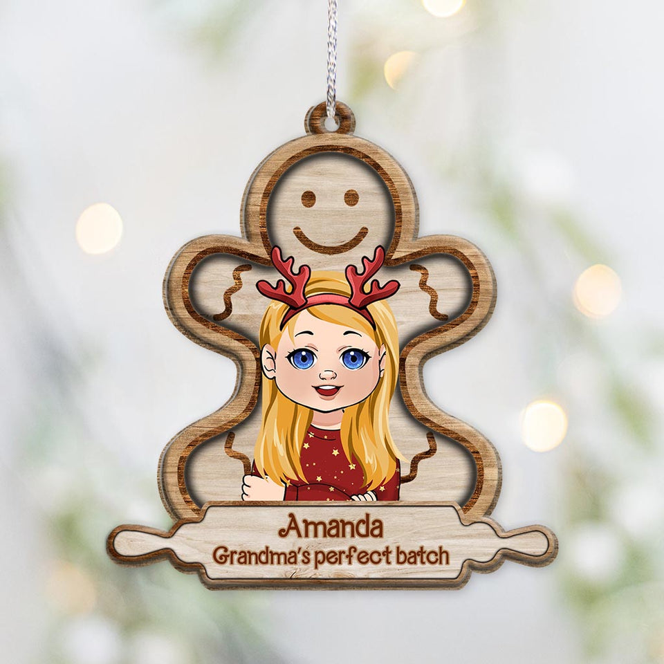 Grandma's Perfect Batch - Personalized Grandma Ornament
