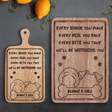 Every Snack You Make - Personalized Dog Cutting Board