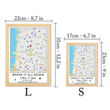 Where It All Began - Personalized Couple Light Photo Frame
