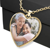 Thank You Mum - Gift for mom, grandma, wife, girlfriend, daughter - Personalized Heart Pendant Necklace