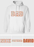 Custom Name - Personalized Father Embroidered Hoodie