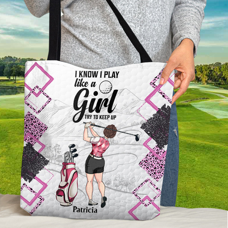 Golf Instruction - Personalized Golf Tote Bag