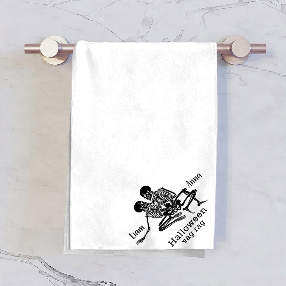 Halloween Rag - Personalized Couple Towel