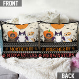Mother Of Meownsters - Personalized Cat Throw Pillow