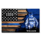 My Hero - Personalized Police Officer Canvas And Poster
