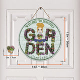Welcome To My Garden - Personalized Gardening Interchangeable Seasonal Wood Sign