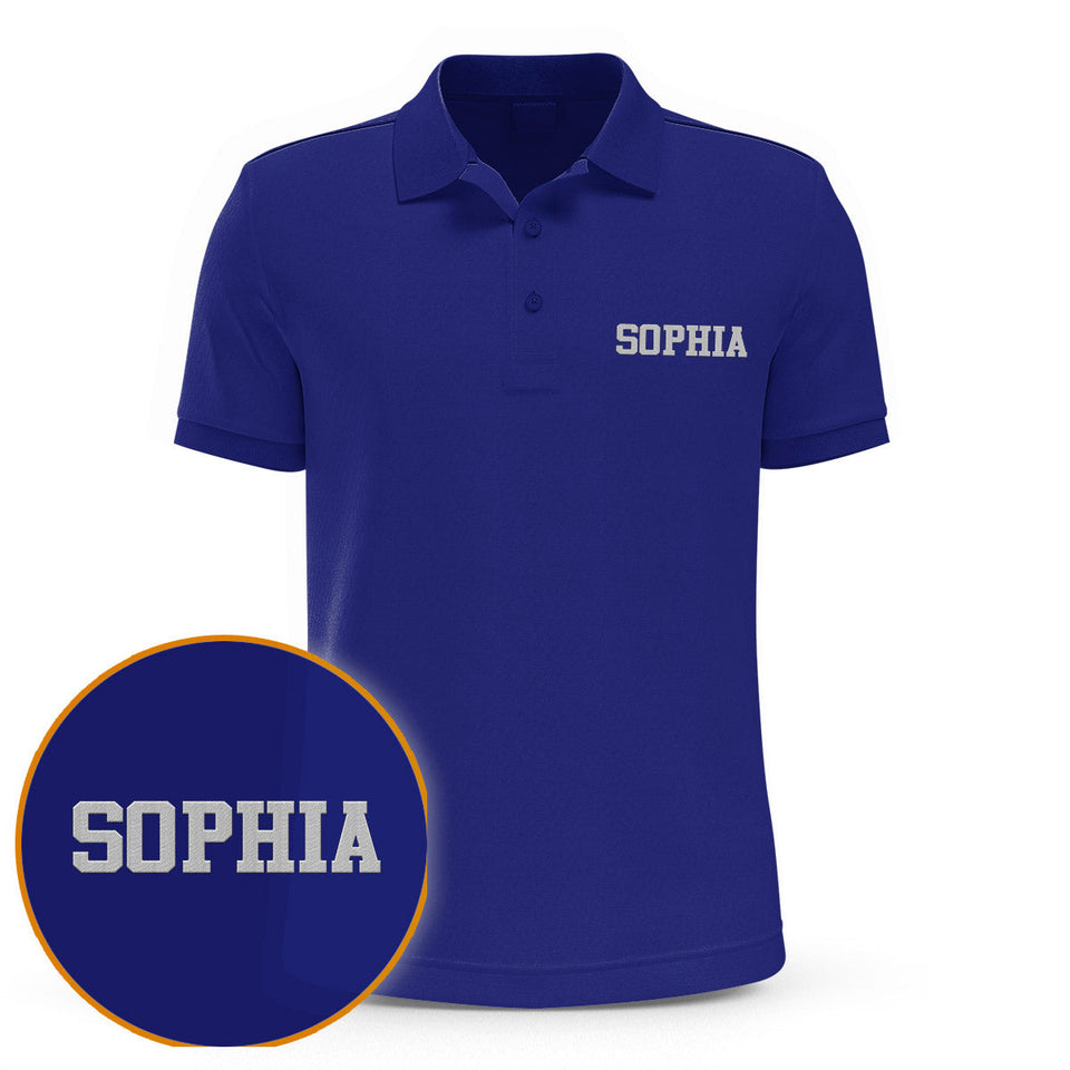 Custom Name - Personalized Aunt Embroidered Polo Shirt