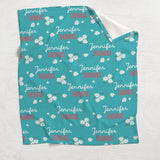Daisy Custom Name - Personalized Couple Blanket
