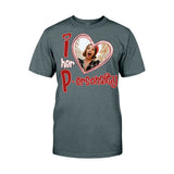I Love Her Personality I Love his Dedication Any Photo Upload - Personalized Couple T-shirt And Hoodie
