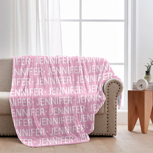 Custom Name Pattern - Gift for granddaughter - Personalized Blanket