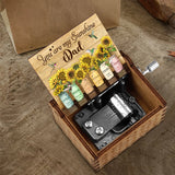 You Are My Sunshine - Gift for mom, grandma, granddaughter, friend, sister - Personalized Hand Crank Music Box