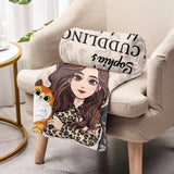 Pet Cuddling blanket - Cat gift for cat lover - Personalized Blanket