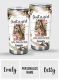 Just A Girl Who Loves Horses - Personalized Horse Tumbler