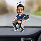 Funny Guitarist - Guitar gift for husband, him, boyfriend, father, son - Personalized Custom Shaking Head