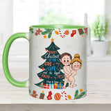 Merry Christmas To The Love Of My Life - Personalized Couple Accent Mug
