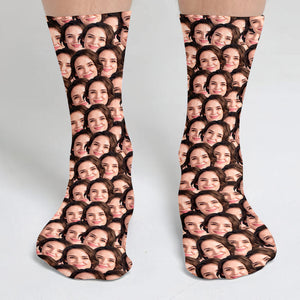 Customizable Printed Face - Personalized Step Mom Socks