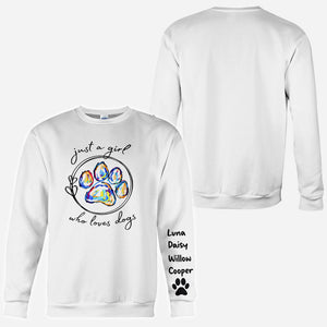 Just A Girl Who Loves Dog - Personalized Dog All Over Shirt