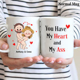 I Just Want You To Be Happy - Couple gift for husband, wife, boyfriend, girlfriend - Personalized Mug