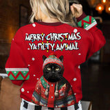 Merry Christmas Ya Filty Anima - Personalized Dog Ugly Sweater