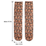 Customizable Printed Face - Personalized Step Dad Socks