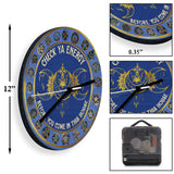 Check Your Energy - Witch Wall Clock