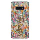 Floral Skeleton - Personalized Skull Phone Case
