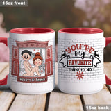 All I Want For Christmas Is You - Personalized Couple Accent Mug
