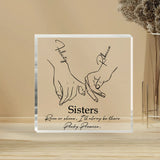Pinky Promise - Personalized Sister Custom Shaped Acrylic Plaque