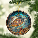 Love Turtles - Personalized Turtle Ornament