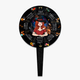 Wheel Of The Year - Personalized Witch Acrylic Garden Sign